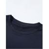 imageMilumia Mens Letter Graphic Short Sleeve Shirts Crew Neck Casual Tee Shirt TopsDeep Blue