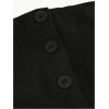 imageMilumia Womens Sleeveless Bandeau Button Front Strapless Blazer Top Split Hem Tube Top Blazer VestBlack