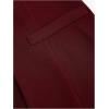 imageMilumia Womens Sleeveless Bandeau Button Front Strapless Blazer Top Split Hem Tube Top Blazer VestBurgundy