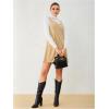 imageMilumia Women V Neck Corduroy Overall Dress 2025 Fall Mini Pinafore Jumper DressKhaki
