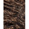 imageMilumia Womens Cheetah Print Tube Tops Y2k Strapless Mesh Bandeau Top with Scarf Going Out Club RaveBrown