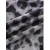imageMilumia Womens Cheetah Print Tube Tops Y2k Strapless Mesh Bandeau Top with Scarf Going Out Club RaveLight Black