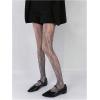 imageMilumia Womens Floral Lace Tights Patterned Fishnet Pantyhose Sexy Vintage StockingsGrey