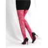 imageMilumia Womens Floral Lace Tights Patterned Fishnet Pantyhose Sexy Vintage StockingsHot Pink