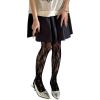 imageMilumia Womens Floral Lace Tights Patterned Fishnet Pantyhose Sexy Vintage StockingsBlack
