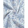 imageMilumia Womens Floral Print Strapless Tube Top Ruched Drawstring Asymmetrical Tank TopsLight Blue