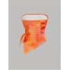imageMilumia Womens Floral Print Strapless Tube Top Ruched Drawstring Asymmetrical Tank TopsRed and Orange