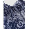 imageMilumia Womens Paisley Print Cami Short Dress Boho Mesh Mini Sun DressesBlue