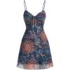 imageMilumia Womens Paisley Print Cami Short Dress Boho Mesh Mini Sun DressesPurple