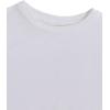 imageMilumia Girls Casual Twist Hem Short Sleeve Round Neck Crop Top Tee ShirtAll White