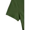 imageMilumia Girls Casual Twist Hem Short Sleeve Round Neck Crop Top Tee ShirtArmy Green