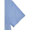 imageMilumia Girls Casual Twist Hem Short Sleeve Round Neck Crop Top Tee ShirtBlue