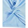 imageMilumia Girls Casual Twist Hem Short Sleeve Round Neck Crop Top Tee ShirtLight Blue