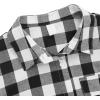 imageMilumia Women Casual Short Sleeve Button Down Collar Shirt Blouse Front Tie Knot TopsBlack