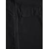 imageMilumia Women Casual Short Sleeve Button Down Collar Shirt Blouse Front Tie Knot TopsPure Black
