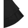 imageMilumia Girls Summer Backless Halter Short Dress Sleeveless Tiered Layered Mini DressesBlack