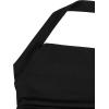 imageMilumia Girls Summer Backless Halter Short Dress Sleeveless Tiered Layered Mini DressesBlack