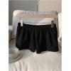 imageMilumia Women Drawstring Low Waist Mini Sweat Shorts Casual Summer Workout Track Lounge ShortsBlack