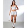 imageMilumia Women Drawstring Low Waist Mini Sweat Shorts Casual Summer Workout Track Lounge ShortsGrey