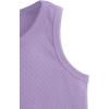 imageMilumia Girls 2 Pack Ribbed Knit Sleeveless Round Neck Casual Baisc Crop Tank TopA Multi White Purple