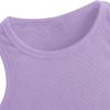 imageMilumia Girls 2 Pack Ribbed Knit Sleeveless Round Neck Casual Baisc Crop Tank TopA Multi White Purple