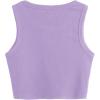 imageMilumia Girls 2 Pack Ribbed Knit Sleeveless Round Neck Casual Baisc Crop Tank TopA Multi White Purple