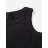 imageMilumia Girls 2 Pack Ribbed Knit Sleeveless Round Neck Casual Baisc Crop Tank TopA Multicolor