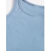 imageMilumia Girls 2 Pack Ribbed Knit Sleeveless Round Neck Casual Baisc Crop Tank TopBlue and Green