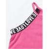 imageMilumia Girls 2PCS Outfit Tie Dye Letter Halter Cami Crop Top and Dolphin Shorts SetHot Pink
