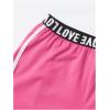 imageMilumia Girls 2PCS Outfit Tie Dye Letter Halter Cami Crop Top and Dolphin Shorts SetHot Pink