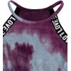 imageMilumia Girls 2PCS Outfit Tie Dye Letter Halter Cami Crop Top and Dolphin Shorts SetMulticolor