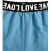 imageMilumia Girls 2PCS Outfit Tie Dye Letter Halter Cami Crop Top and Dolphin Shorts SetSolid Blue