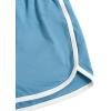 imageMilumia Girls 2PCS Outfit Tie Dye Letter Halter Cami Crop Top and Dolphin Shorts SetSolid Blue