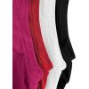 imageMilumia Girls 4 Pack Dance Tops Ruched Knot Side Solid Round Neck Crop Tank TopsMulti White Red