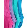 imageMilumia Girls 4 Pack Dance Tops Ruched Knot Side Solid Round Neck Crop Tank TopsMulticolor