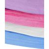 imageMilumia Girls 4 Pack Dance Tops Ruched Knot Side Solid Round Neck Crop Tank TopsWhite Blue Pink