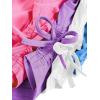 imageMilumia Girls 4 Pack Dance Tops Ruched Knot Side Solid Round Neck Crop Tank TopsWhite Blue Pink