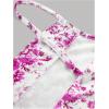 imageMilumia Girls Flower Printed Cami Short Dress Boho Spaghetti Strap Sleeveless SundressHot Pink