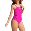imageMilumia Girls One Piece Swimsuit Halter Cut Out Bathing Suit SwimwearHot Pink