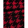 imageMilumia Girls Two Piece Outfits Houndstooth Puff Sleeve Tee and Flare Pants SetMulti Black and Red