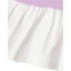 imageMilumia Girls Two Piece Outfits Houndstooth Puff Sleeve Tee and Flare Pants SetSolid Purple Print