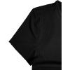 imageMilumia Womens Casual Rib Knit Short Sleeve Drawstring Ruched Bodycon Mini T Shirt DressBlack