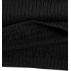 imageMilumia Womens Casual Rib Knit Short Sleeve Drawstring Ruched Bodycon Mini T Shirt DressBlack