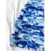 imageMilumia Womens Floral Print Mesh Cami Mini Dress Ruched Sleeveless Bodycon Summer Short DressesBlue Multi
