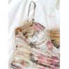 imageMilumia Womens Floral Print Mesh Cami Mini Dress Ruched Sleeveless Bodycon Summer Short DressesBrown