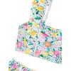 imageMilumia Girls 2 Piece Floral Print Swimsuits Cute Ruffle Bikini Bathing SuitsMulticolor