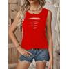 imageMilumia Women Cut Out Rock Ripped Tank Tops Trendy Going Out Concert Tees ShirtsRed