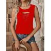 imageMilumia Women Cut Out Rock Ripped Tank Tops Trendy Going Out Concert Tees ShirtsRed
