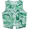 imageMilumia Womens Cutout Sheer Mesh Crop Tank Top Neon Rave Tops FestivalGreen